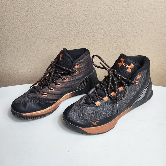 Under Armour Curry 3 Black Copper Basketball Sneaker 1299665-001 |7.5| - Picture 4 of 12